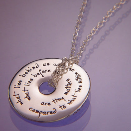 What Lies Within Us (Emerson) - Pi Disc Necklace