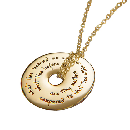 What Lies Within Us (Emerson) - Pi Disc Necklace