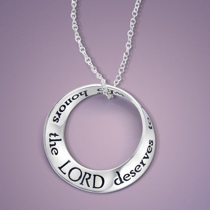 A Woman Who Honors the Lord - Mobius Necklace