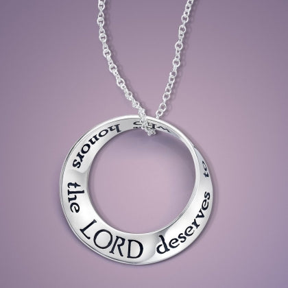 A Woman Who Honors the Lord - Mobius Necklace
